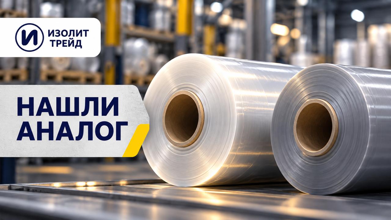 Два рулона технической плёнки как иллюстрация подбора аналога